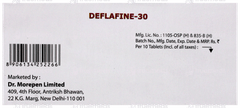 Deflafine 30 Tablet 10